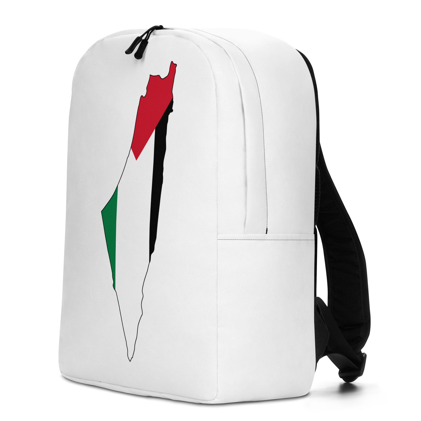 White Palestine Flag Backpack