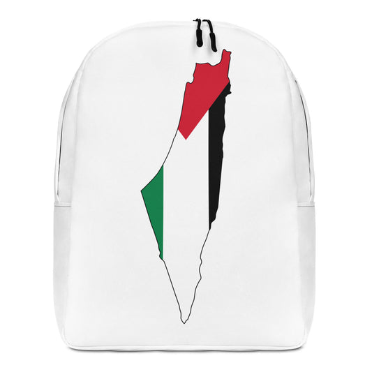 White Palestine Flag Backpack