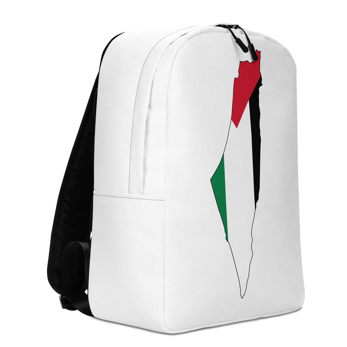 White Palestine Flag Backpack